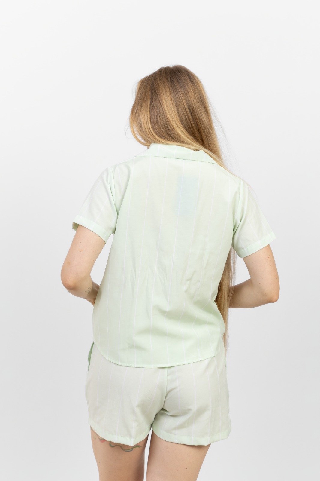 striped Mint green Pajama