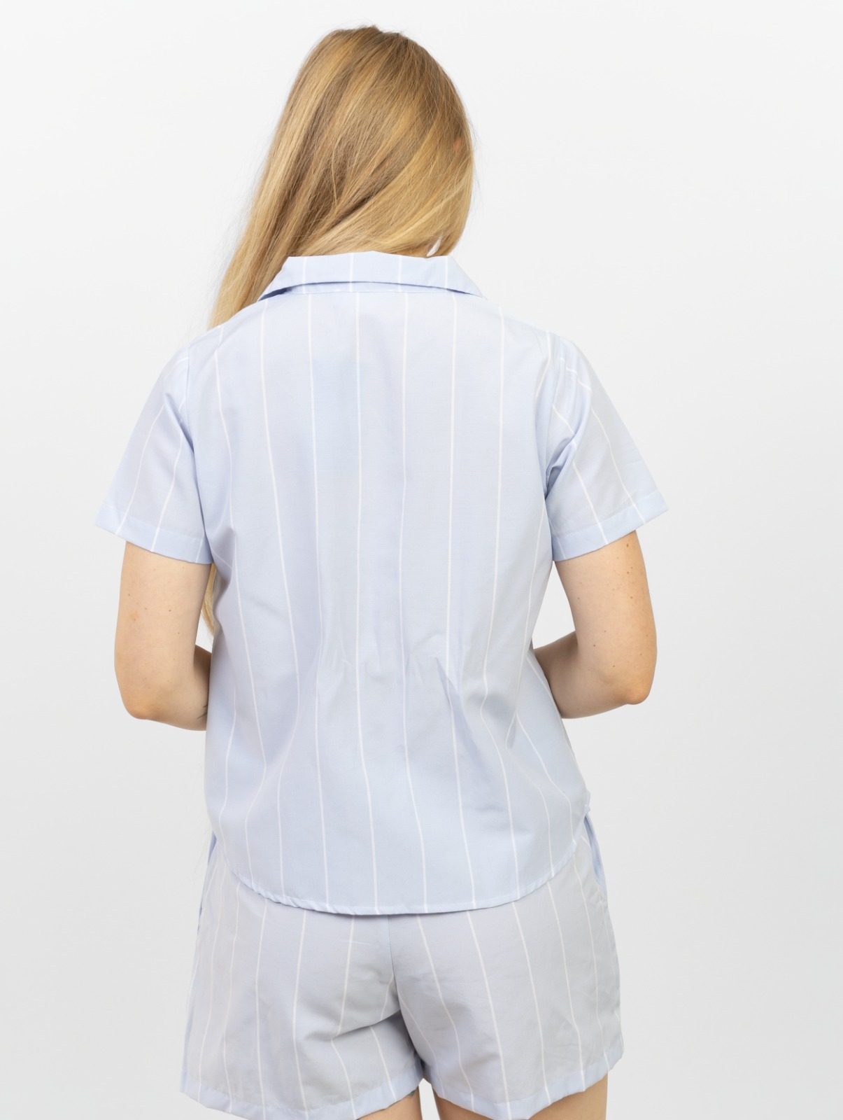 baby blue striped pajama