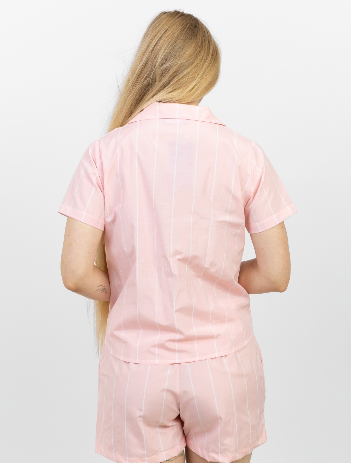 Pink short sleeve pajama